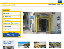 Tablet Screenshot of holidayland-sohntouristik.de